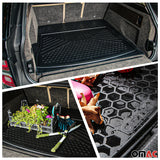 BMW Universal Floor Mats & Cargo Liner Waterproof Rubber TPE Black 6 Pcs
