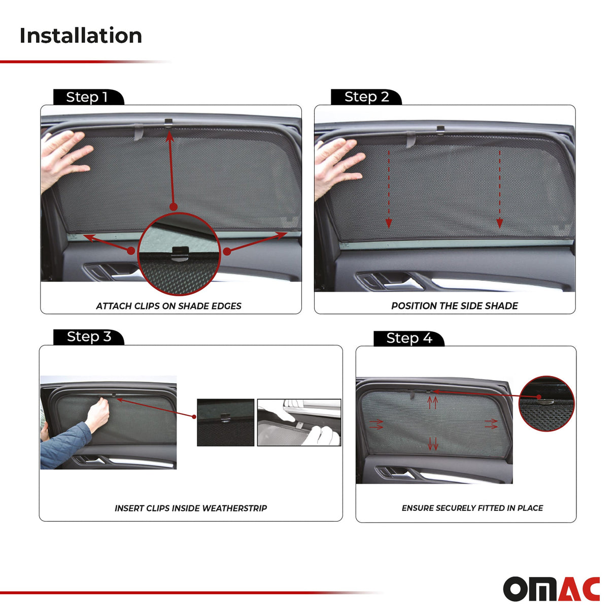 Side Window Curtain Mesh for BMW 5 Series E39 Wagon 1999-2003 Black