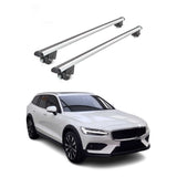 2015-2018 Volvo V60 Cross Country Roof Rack Cross Bars Silver