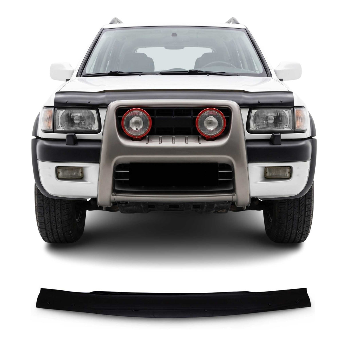 1998-2004 Isuzu Rodeo Front Bug Shield Hood Deflector 1 Pc Smoke