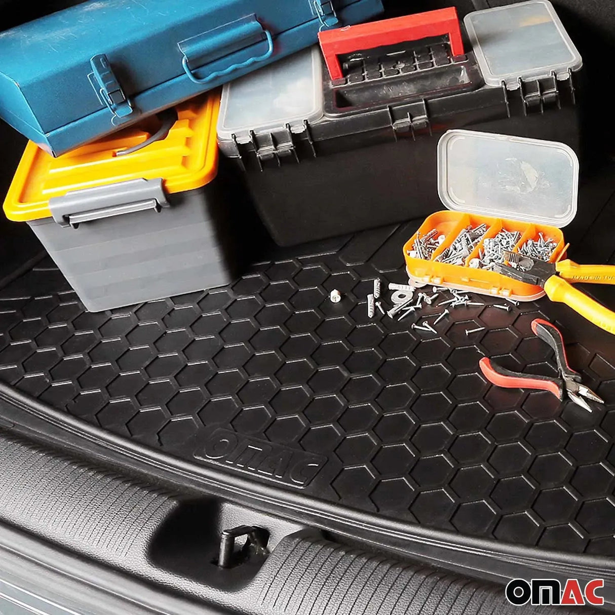 BMW Universal Cargo Mats Liner All Weather Black Rubber