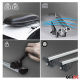 2022-2026 BMW X1 U11 Roof Rack Cross Bars Luggage 220 Lbs Gray 2 Pcs