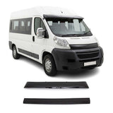 2006-2014 Peugeot Boxer Windshield Sun Visor & Bug Shield Hood Deflector Kit 2Pcs Smoke