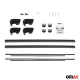 2019-2025 BMW X4 G02 2.gen Roof Rack Cross Bars Silver Luggage Carrier 2 Pcs