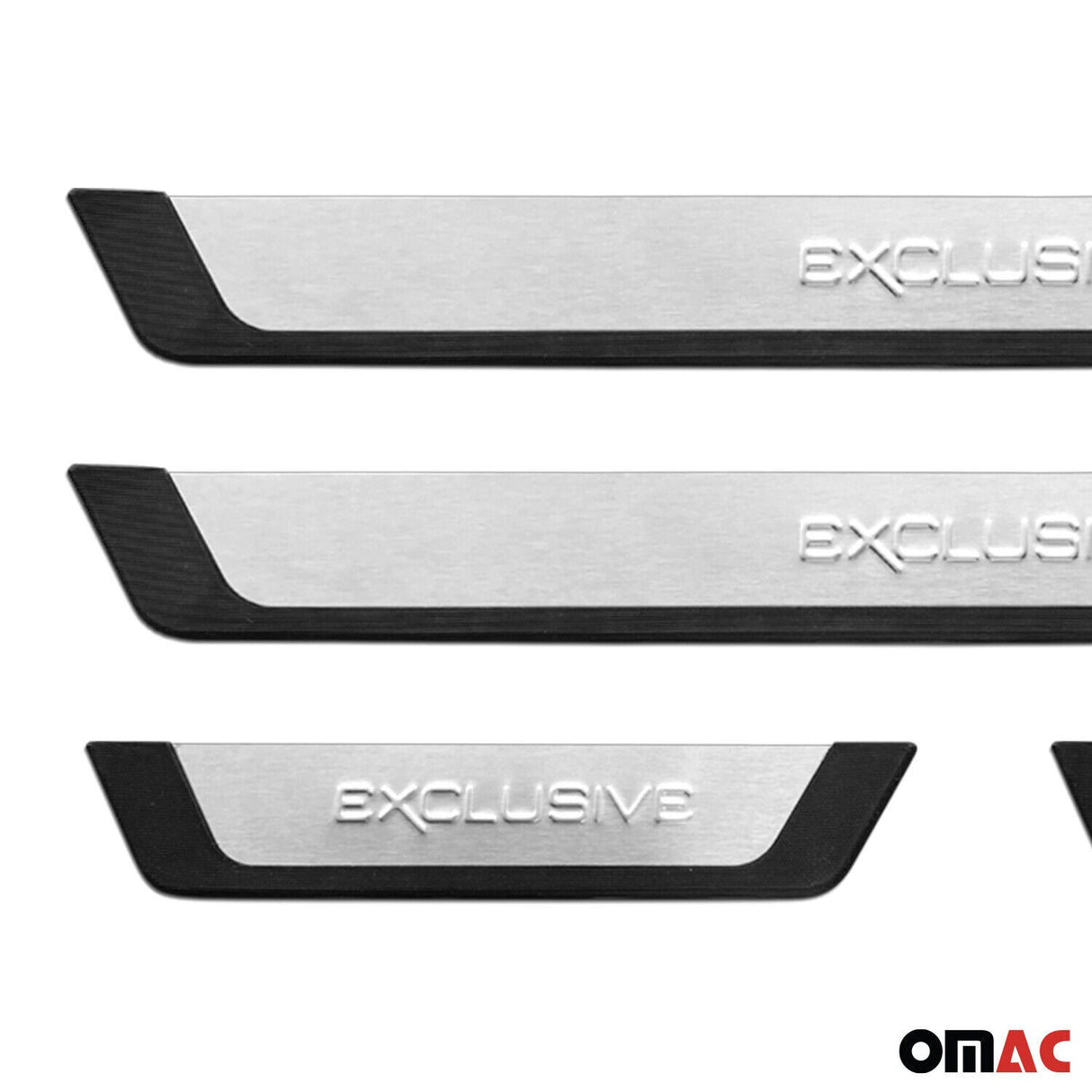2015-2021 VW Golf Mk7 Door Sill Scuff Plate Scratch Protector Exclusive Brushed Stainless Steel 4Pcs
