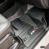 2019-2026 BMW X7 G07 Premium Floor Mats Liners 6 Seats First and Second Row Set Black