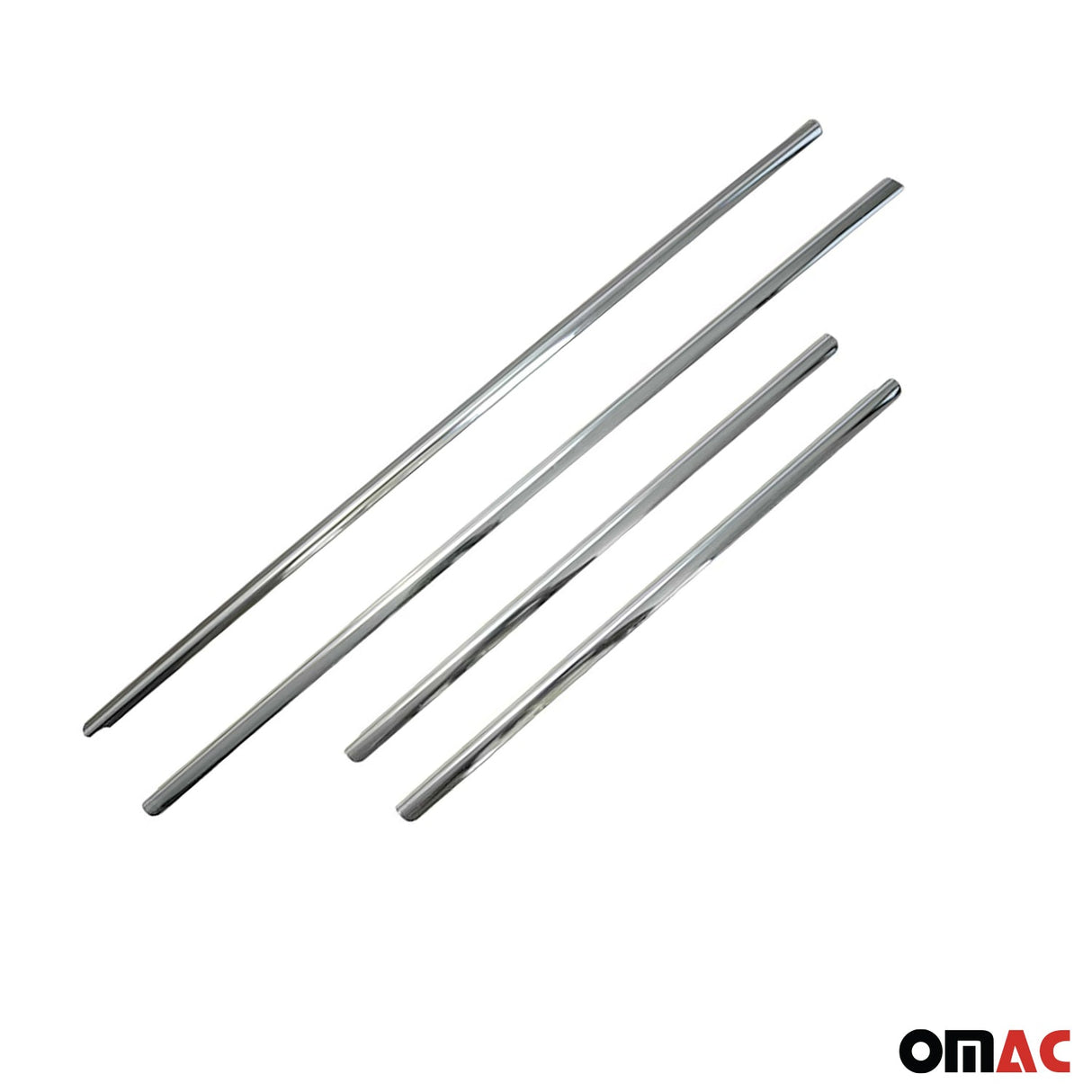 2011-2018 VW Jetta A6 Window Molding Trim Streamer Stainless Steel Silver 6 Pcs