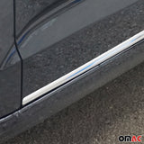 2011-2016 Hyundai Elantra Side Door Molding Trim Skirt Garnish Stainless Steel Silver 4 Pcs