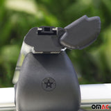 Roof Rack Raised Rail Cross Bars Carrier Lockable 50" 2 Pcs Aluminum Silver