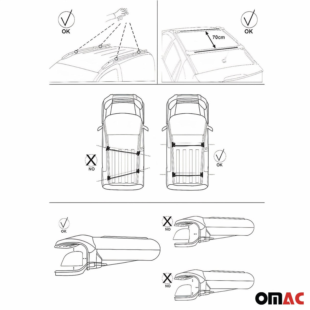 2005-2009 Hyundai Tucson 1.gen  Roof Rack Cross Bars Silver