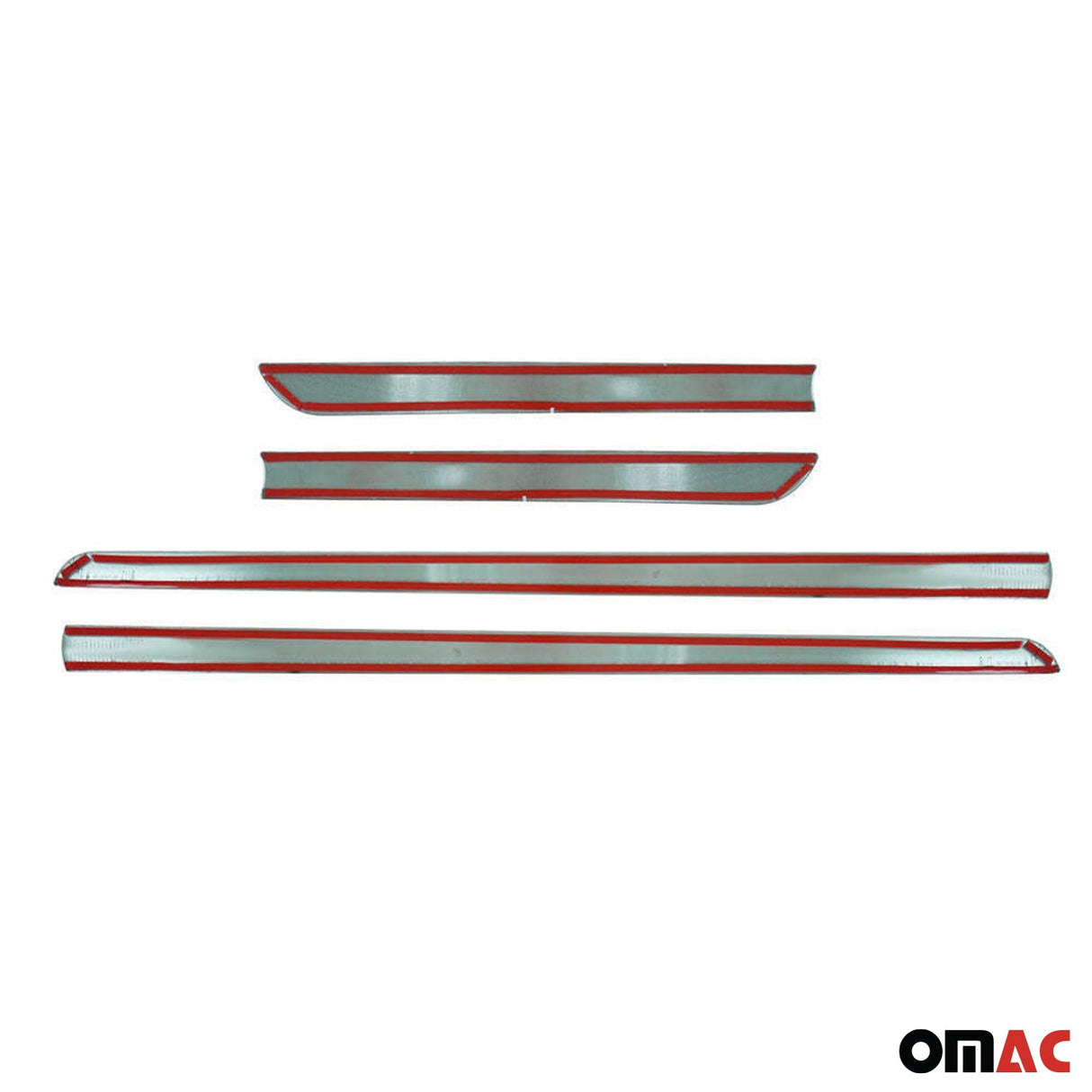 2011-2024 Mitsubishi Outlander Sport Side Door Molding Trim Skirt Garnish Stainless Steel Gloss 4Pcs