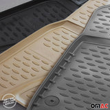 2014-2016 Audi A3 S3 A3 Quattro Floor Mats Liners Full Set All Weather Beige