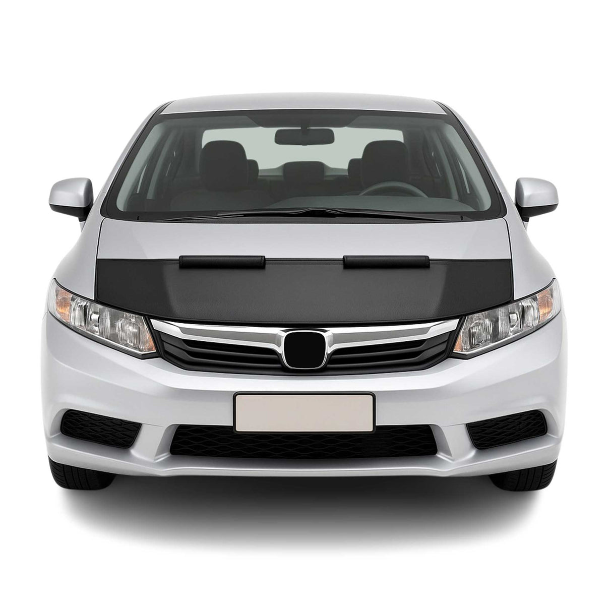 2012-2015 Honda Civic Sedan Car Bonnet Mask Hood Bra Black 1 Pc
