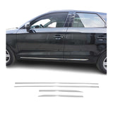 2016-2020 Dodge Neon Side Door Molding Trim Skirt Garnish Stainless Steel Silver 4 Pcs