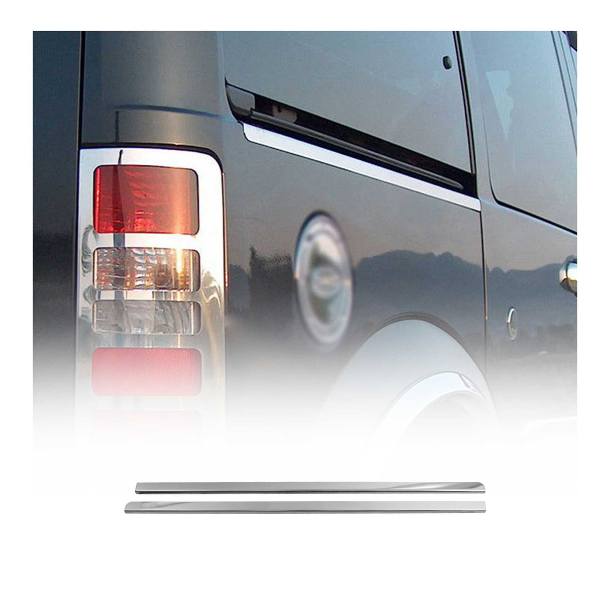 2010-2013 Ford Transit Connect L2 Long Side Door Molding Trim Stainless Steel Silver
