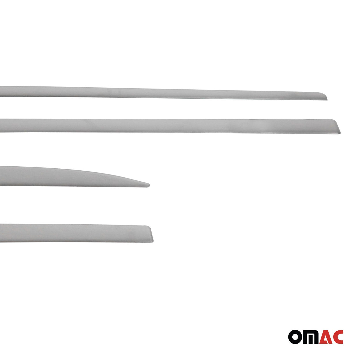 2016-2020 Dodge Neon Side Door Molding Trim Skirt Garnish Stainless Steel Silver 4 Pcs