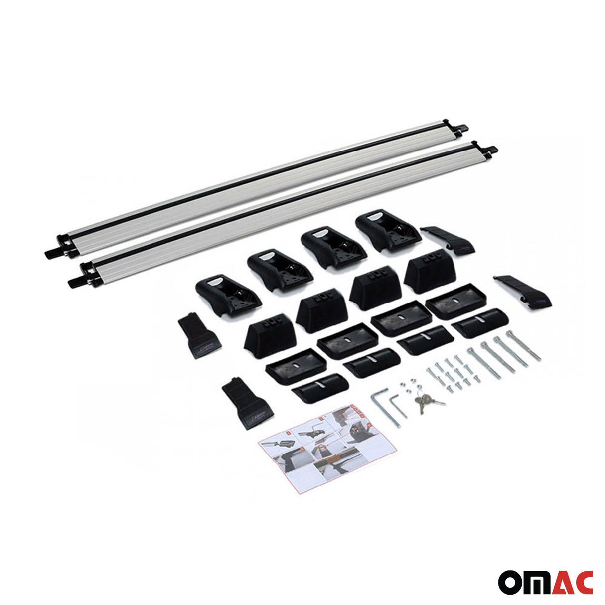 2015-2022 RAM ProMaster City Roof Rack Cross Bars Silver