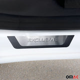 2010-2020 VW Amarok Door Sill Scuff Plate Scratch Protector Exclusive Brushed Stainless Steel 4Pcs