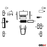 1998-2003 VW Golf Mk4 Wooden Look Dashboard Console Trim Kit 21Pcs