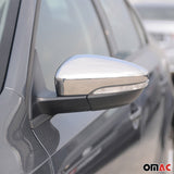 2012-2014 VW Passat B7 Side Mirror Cover Caps Stainless Steel Silver 2 Pcs