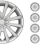 Bicolo Hub Caps Wheel Cover 15" Gray & White Full Set 4 pcs.