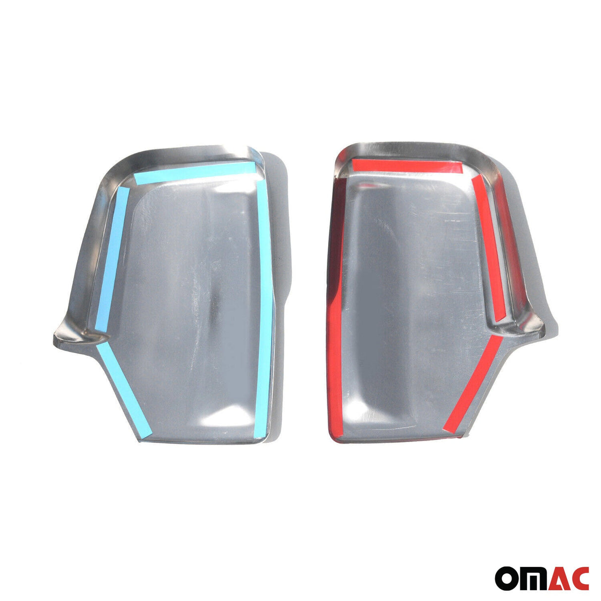2006-2013 Mercedes Sprinter W906 Side Mirror Cover Caps Stainless Steel Silver 2 Pcs