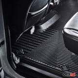 2019-2026 BMW X7 G07 Premium Floor Mats Liners 6 Seats First and Second Row Set Black