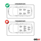 2019-2026 BMW X7 G07 Premium Floor Mats Liners 6 Seats First and Second Row Set Black