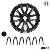 Bicolo Hub Caps Wheel Cover 15" Black & Black Full Set 4 pcs.