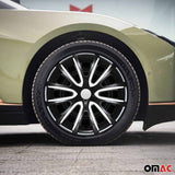 Bicolo Hub Caps Wheel Cover 15" Black & White Full Set 4 pcs.