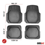 BMW Universal Floor Mats Liner All Weather 3D Black Waterproof 4Pcs