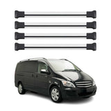 2016-2024 Mercedes Metris Roof Rack Cross Bars Silver