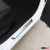 2015-2021 VW Golf Mk7 Door Sill Scuff Plate Scratch Protector Exclusive Brushed Stainless Steel 4Pcs