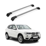 Roof Rack Cross Bars Aluminum for BMW X3 F25 2011-2017 Silver 2Pcs