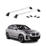 2021-2026 BMW iX3 G08 Roof Rack Cross Bars Carrier Silver