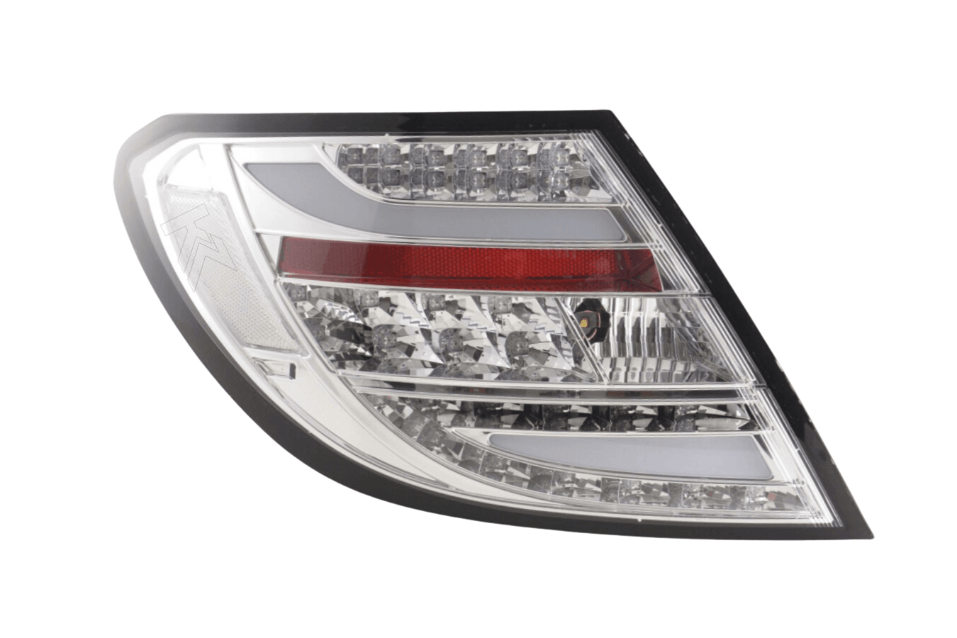 Mercedes Benz C-Class (204) Chrome Clear LED Taillights Set (2007-2011) - K2 Industries