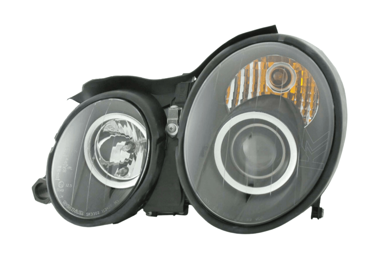 Mercedes Benz CLK (208) Black Headlight Set (1998-2002) - K2 Industries