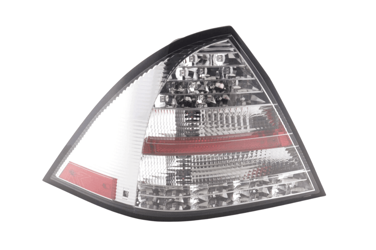 Mercedes W203 Chrome Clear LED Tail Lights (2001-2004) - K2 Industries