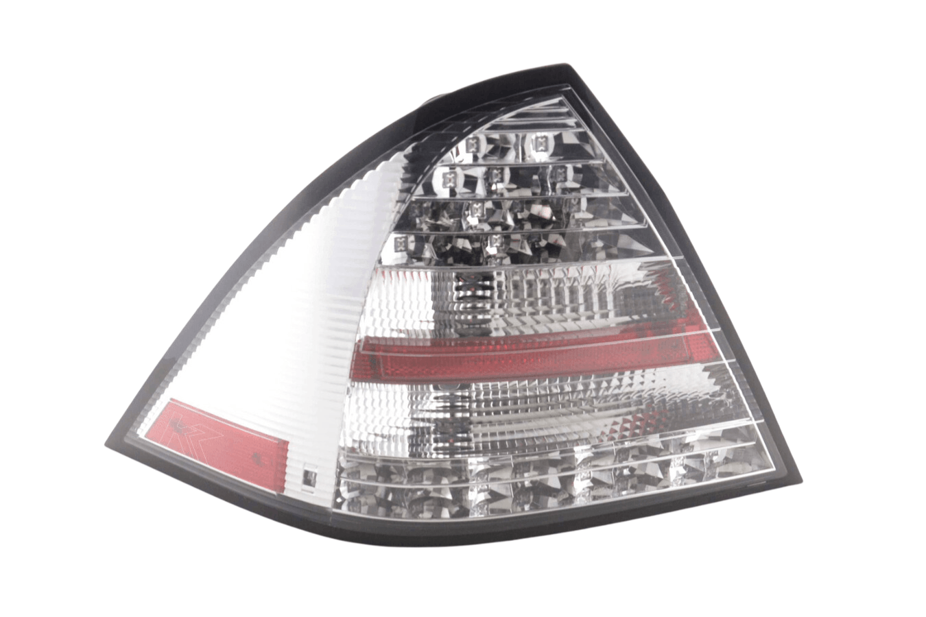 Mercedes W203 Chrome Clear LED Tail Lights (01-04) - K2 Industries