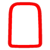 Mirror Adjustment Switch Outline Overlay (Printed Series Vinyl) - 2021+ Bronco