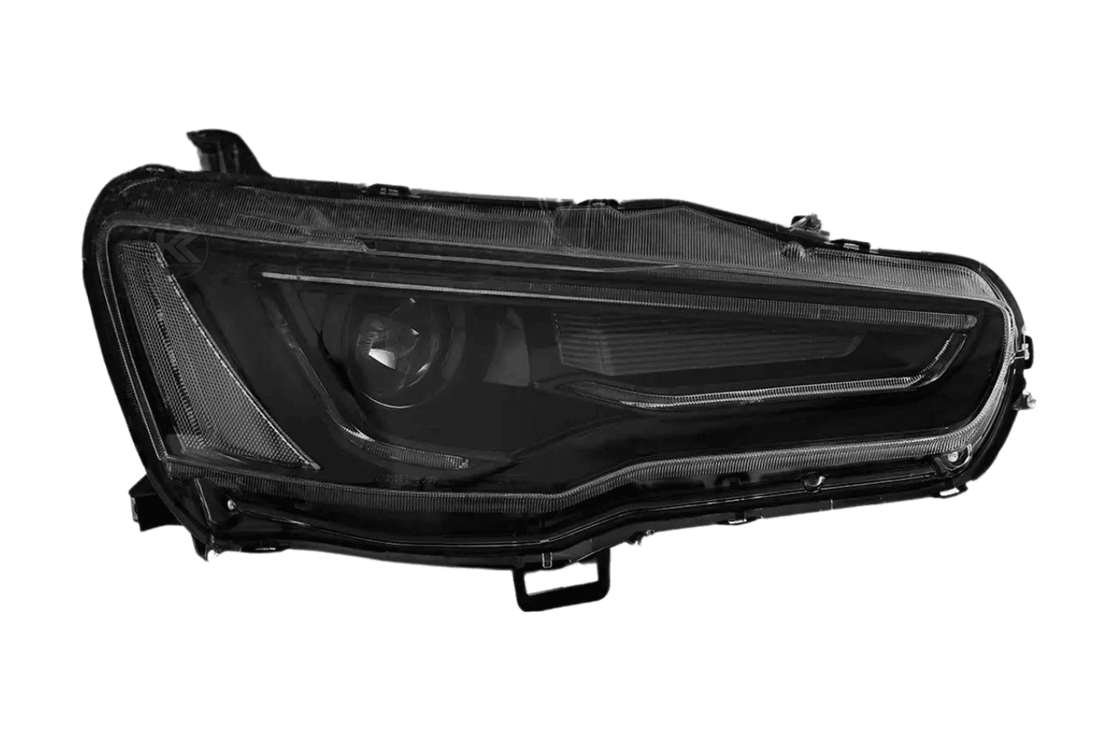 Mitsubishi Lancer Evo X GSR 10th Gen (CZ4A) Demon Eyes Dual Beam Projector Headlights (2008-2017) - Demon Eyes Projector / Black Housing Mitsubishi Lancer Evo X GSR 10th Gen (CZ4A) Demon Eyes Dual Beam Projector Headlights (2008-2017) - Demon Eyes Projector / Black Housing