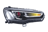 Mitsubishi Lancer 9th Gen Evo X GSR 10th Gen (CZ4A) Demon Eyes Dual Beam Projector Headlights (2008-2017) - K2 Industries