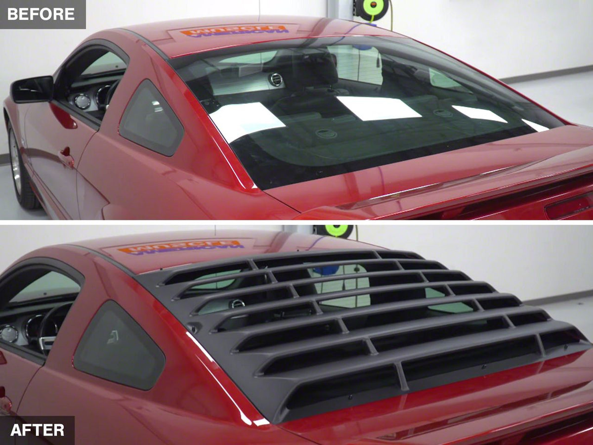 MMD ABS Rear Window Louvers (10-14 Mustang Coupe)