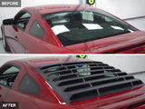 MMD ABS Rear Window Louvers (10-14 Mustang Coupe)