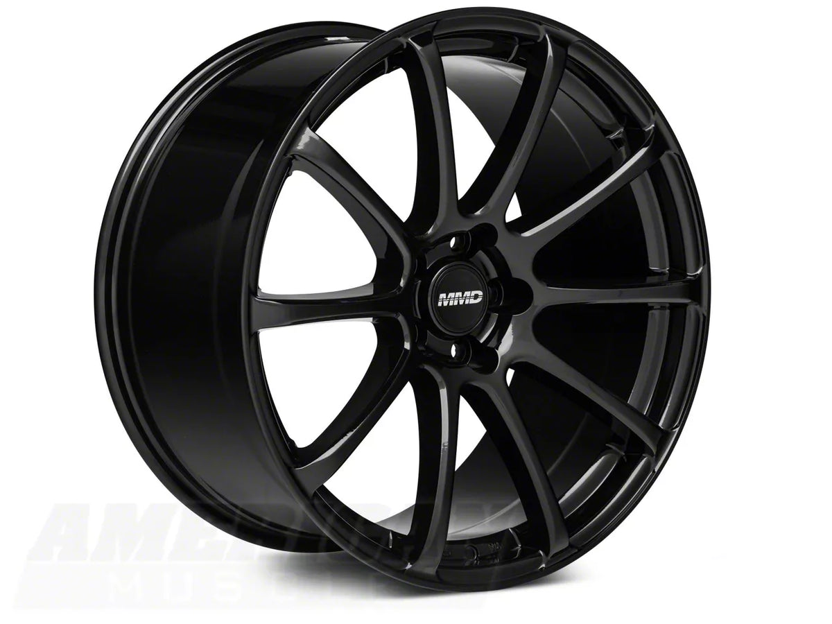 MMD Axim Gloss Black Wheel; Rear Only; 20x10; 45mm Offset (05-09 Mustang)
