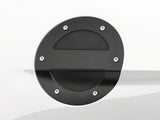MMD Billet Aluminum Fuel Door; Black (15-23 Mustang)