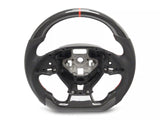 MMD GTC Steering Wheel; Carbon with Red Stripe (16-24 Camaro)