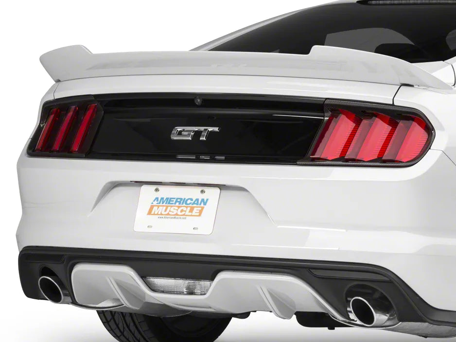 Mmd Tail Light Bezels; Carbon Fiber (15-17 Mustang, Excluding 50th Anniversary)