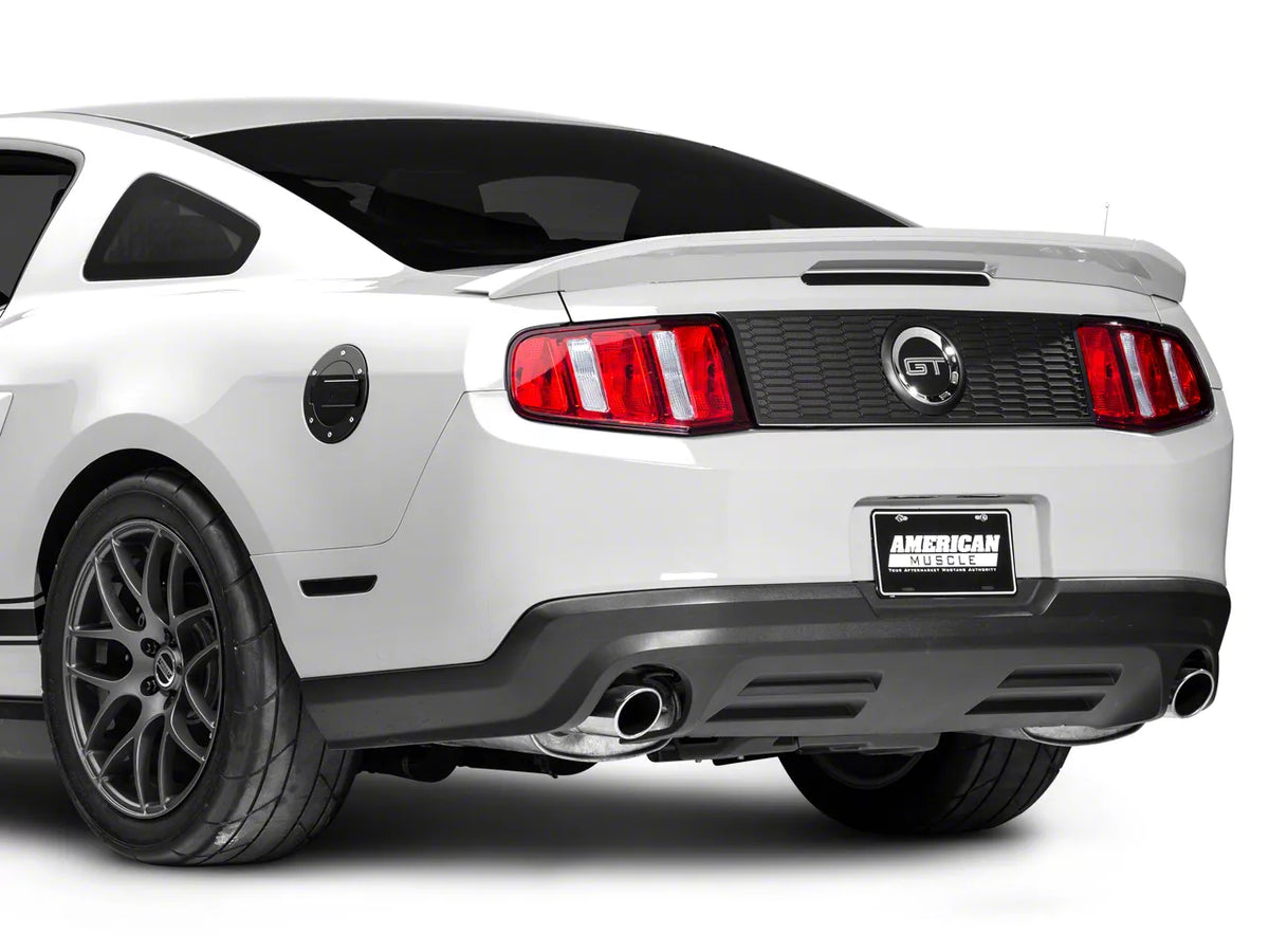 Mmd Tail Light Trim; Matte Black (10-12 Mustang)
