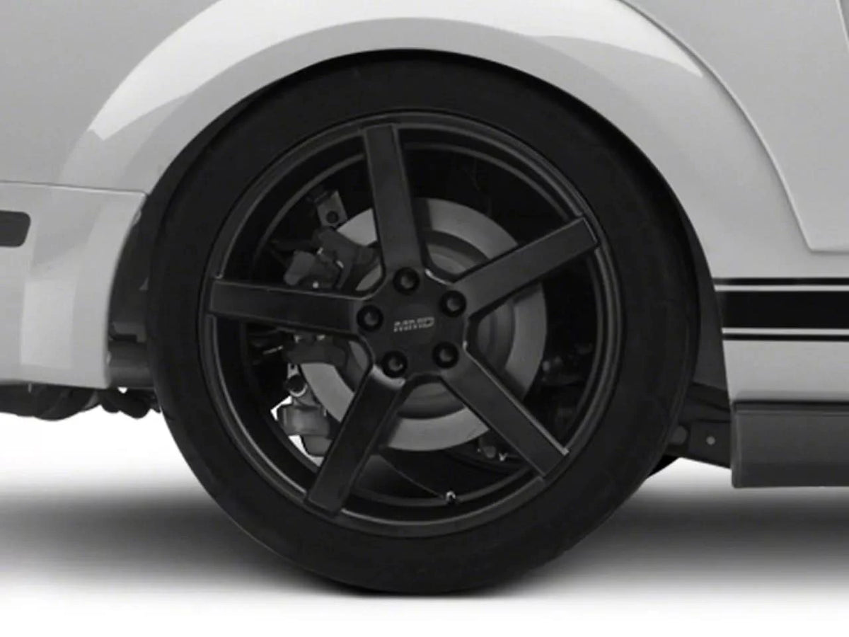 MMD 551C Matte Black Wheel; Rear Only; 20x10; 45mm Offset (05-09 Mustang)